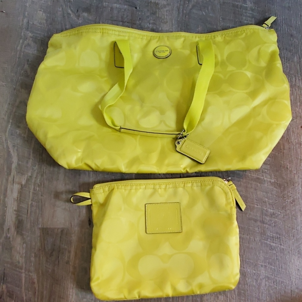 Coach Overnight bag with accessory bag